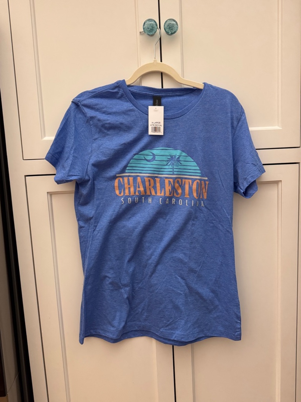Gildan Heather Royal Blue Crewneck Tee